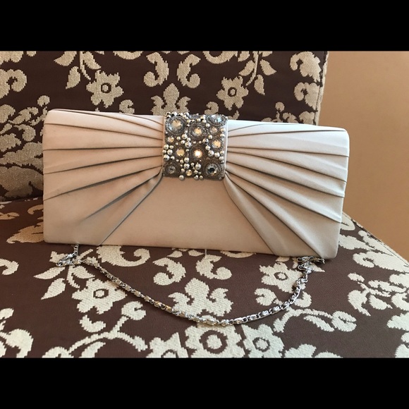 Vintage Rhinestone and embellished clutch purse - Picture 6 of 6